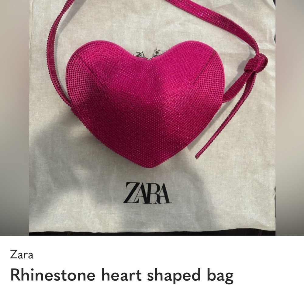 Zara Rhinestone Heart Shoulder Bag - Picture 4 of 4